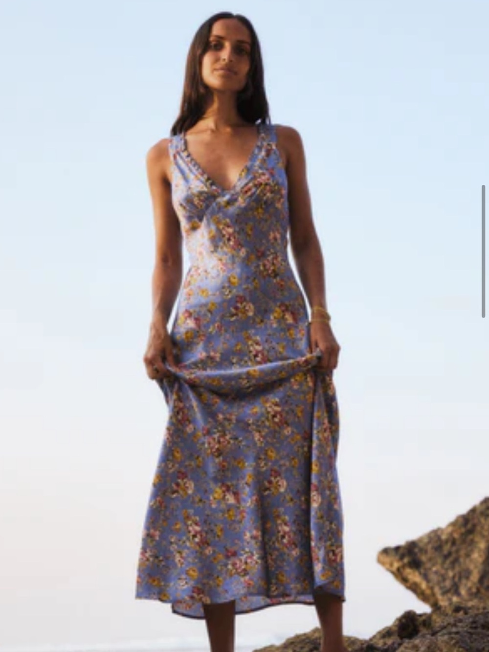 Auguste Mason Maxi Lavender Slip Dress